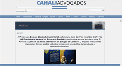 Desktop Screenshot of cahali.adv.br